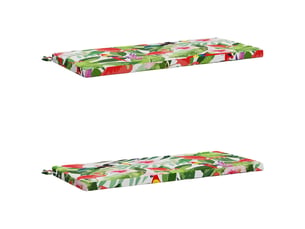 Lot de 2 coussins de banc, coussins d'assise soest 100 % polyester multicolore cf56820