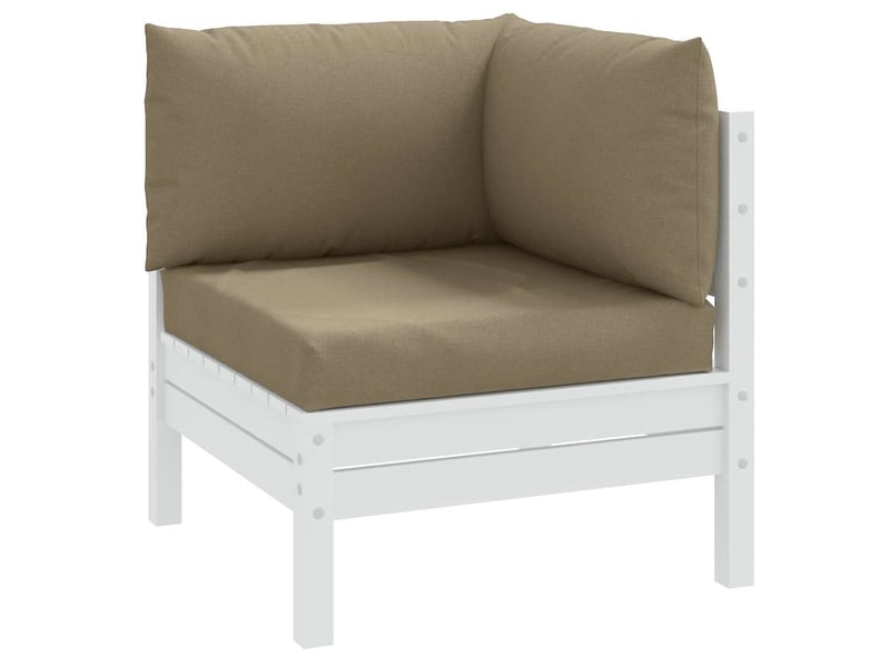  Lot de 3 coussins de palette, coussins de canapé taupe mélangé tissu cf59712  - Conforama B
