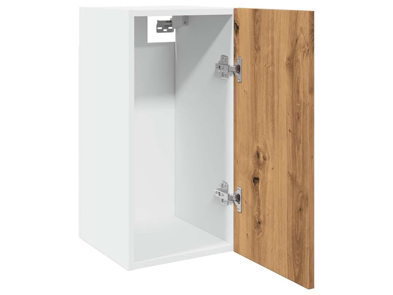  Meuble de rangement, armoire suspendue chêne artisanal 30x31x60cm bois d'ingénierie  - Conforama E