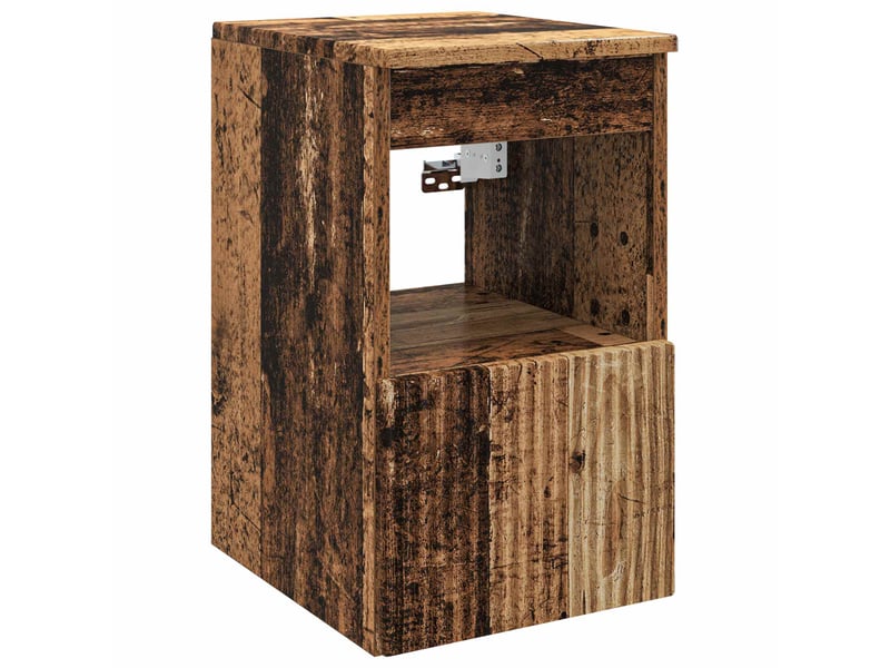  Armoire de salle de bain, meuble de rangement bois ancien 30x41x50 cm  - Conforama A