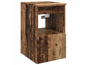 Armoire de salle de bain, meuble de rangement bois ancien 30x41x50 cm