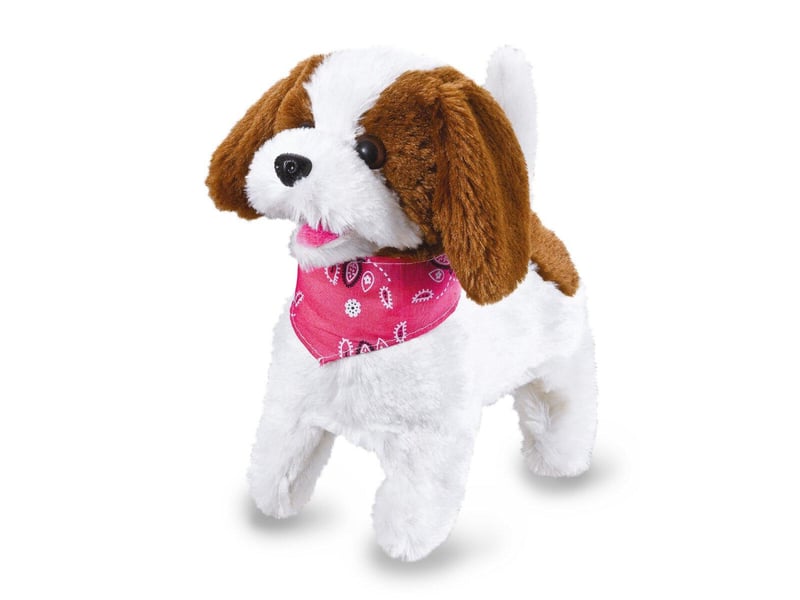 Lucky rc chien en peluche blancmarron 27mhz 460340 - Conforama E