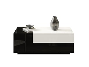 Table basse rectangulaire coloris bicolore - 50 cmx100 cm
