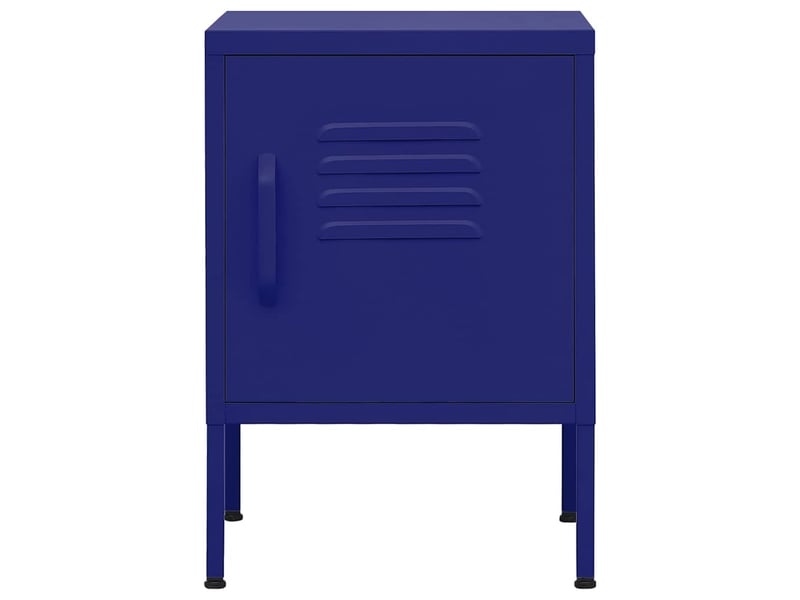  Table de chevet - cabinet de chevet - table de nuit bleu marine 35x35x51 cm acier  - Conforama B