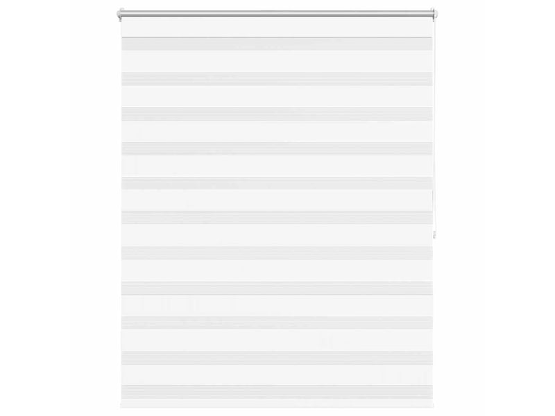 Store vénitien zebra, store de fenêtre 120,9 x 175 cm, largeur du tissu 116,7 cm, blanc cf48199 - Conforama A
