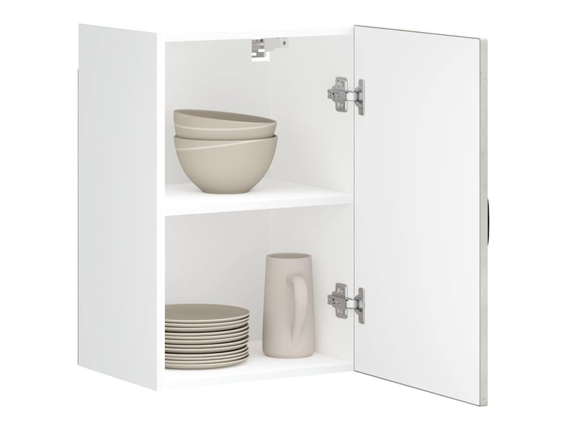  Meuble de rangement, armoire murale de cuisine kalmar gris béton bois d'ingénierie shl6340  - Conforama B