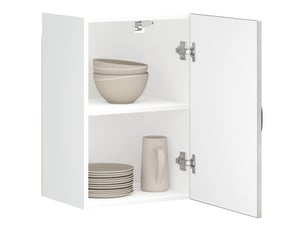 Meuble de rangement, armoire murale de cuisine kalmar gris béton bois d'ingénierie shl6340