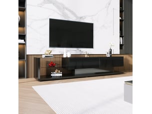 Meuble tv coloris noir 36 cm ELVMI