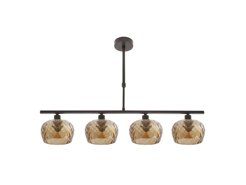  Fabrilamp estela, lampe, moderne, 4 x e14, marron, 45-57 x 75 x 13 cm 196854002 - Conforama A