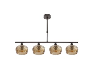 Fabrilamp estela, lampe, moderne, 4 x e14, marron, 45-57 x 75 x 13 cm