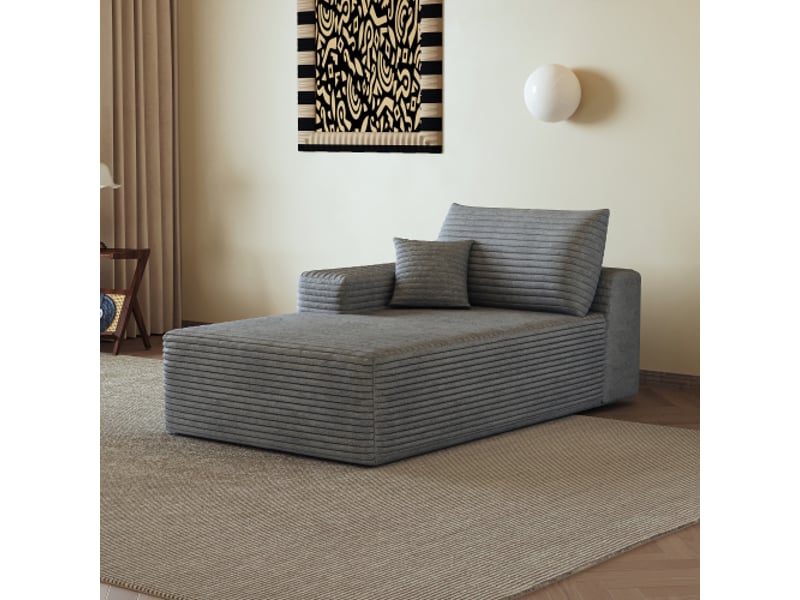  Canapé-lit d'angle gauche gris y165 – canapé convertible moderne et design contemporain  - Conforama B