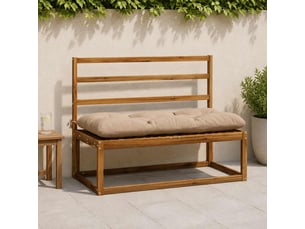 Coussin de banc, coussin d'assise, coussin de canapé vianen 100 % polyester sable 110 x 50 x 12 cm cf53991