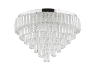 Globo crystalia plafonnier led chromé 60 cm 27006000 k