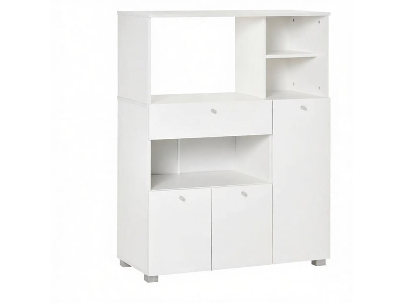  Buffet modèle modern, meuble salon cuisine, étagères ouvertes, tiroir, rangement pratique 1 pièce  - Conforama A