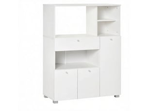 Buffet 2 porte(s)  1 tiroir(s) ARVELLA  - 90 cm coloris blanc 