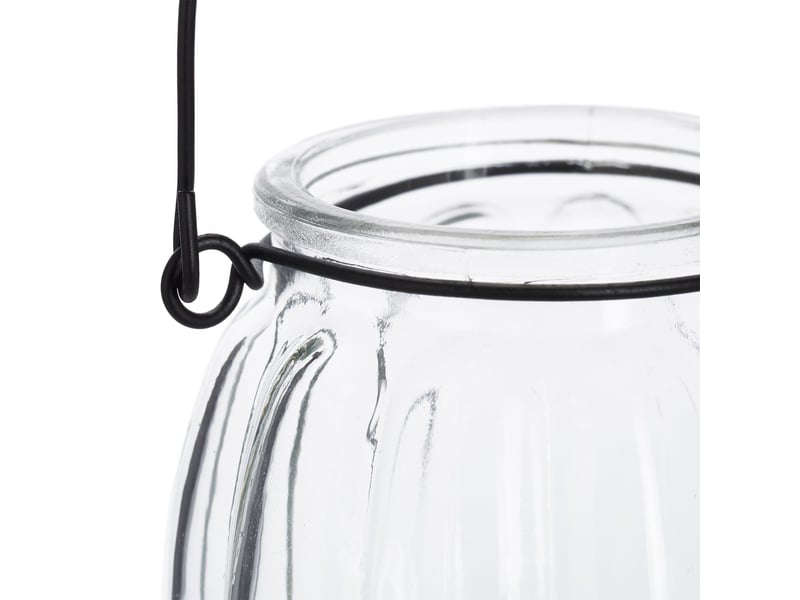  Lot de 12 photophores décoratifs polyvalents jardin salon 10 x 10 x 10 cm en verre transparent 13_0013525  - Conforama C