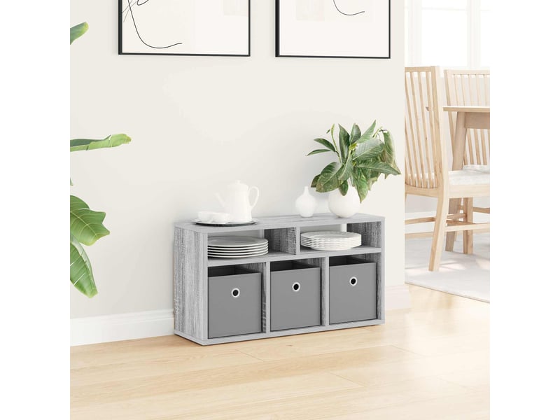  Meuble tv - basboard avec tiroir gris sonoma 72 x 22,5 x 38 cm  - Conforama D