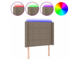 Tete de lit A poser largeur 93 cm   taupe