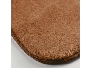 Tapis uni en flanelle flanou 60x110cm camel