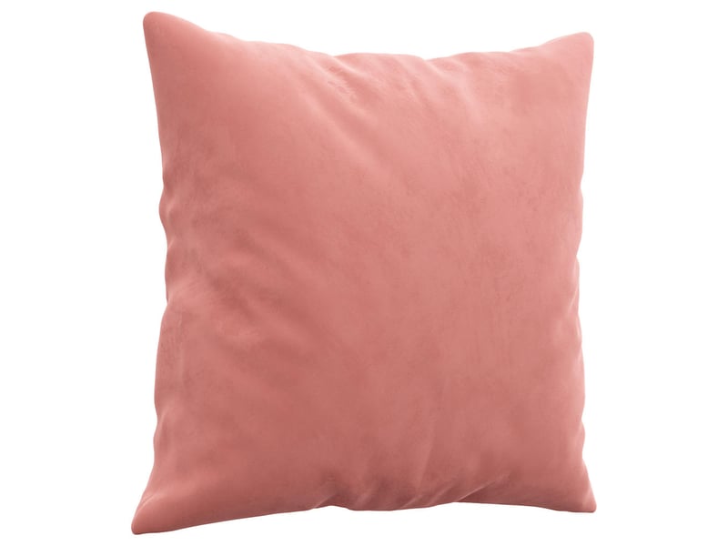  Lot de 2 coussins décoratifs rose 40x40 cm velours cf60885  - Conforama C