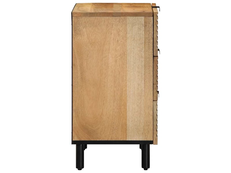 Table de chevet - cabinet de chevet - table de nuit marron 50x33x60 cm bois de manguier massif - Conforama C