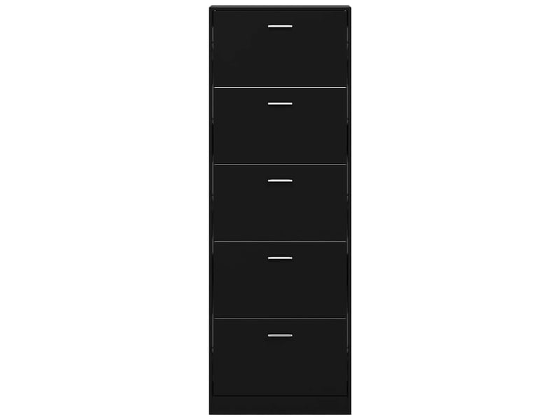  Meuble à chaussure, armoire à chaussures noir 59x17x169 cm bois d'ingénierie  - Conforama D
