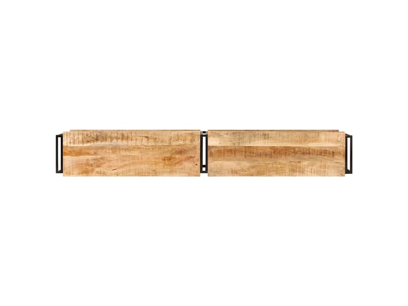  Meuble tv - banc tv - meuble de rangement 200x30x40 cm bois massif de manguier  - Conforama D