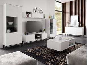 Meuble tv coloris blanc 47 cm <strong></strong>  <strong></strong>