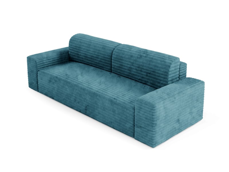 Canapé coco avec fonction de couchage couleur : tilia turquoise - Conforama D