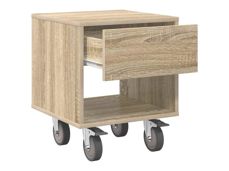 Table de chevet - cabinet de chevet - table de nuit 2 pc chêne sonoma 40,5 x 40 x 48 cm - Conforama E