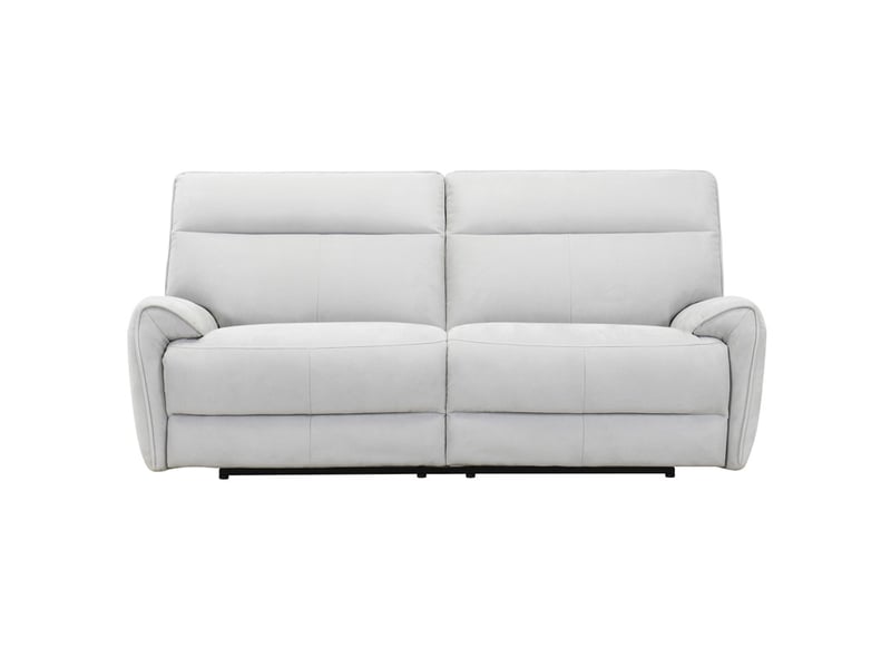  Canapé relax motorisé 3 pl en tissu microfibre gris clair – connor  - Conforama C