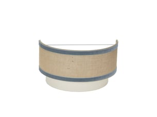 Applique murale fabrilamp cornalina beige bleu e27 17,5 x 30 x 16 cm