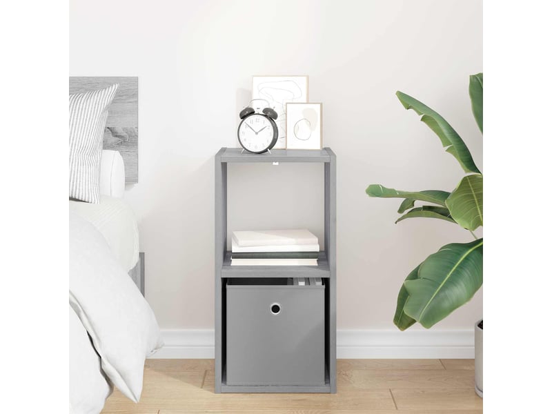  Table de chevet - cabinet de chevet - table de nuit gris sonoma 30,5 x 27 x 59,5 cm  - Conforama C