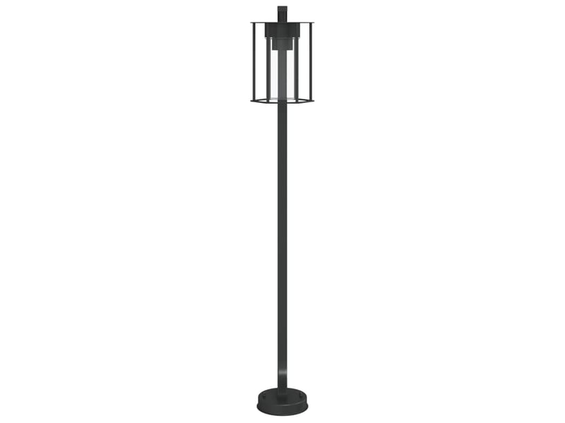  Lampadaires d'extérieur 3 pcs 100 cm acier inoxydable noir 02_0042544  - Conforama D