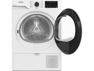 Sèche-linge pompe à chaleur 8 kg capacité porte piano black chd84mwbsee