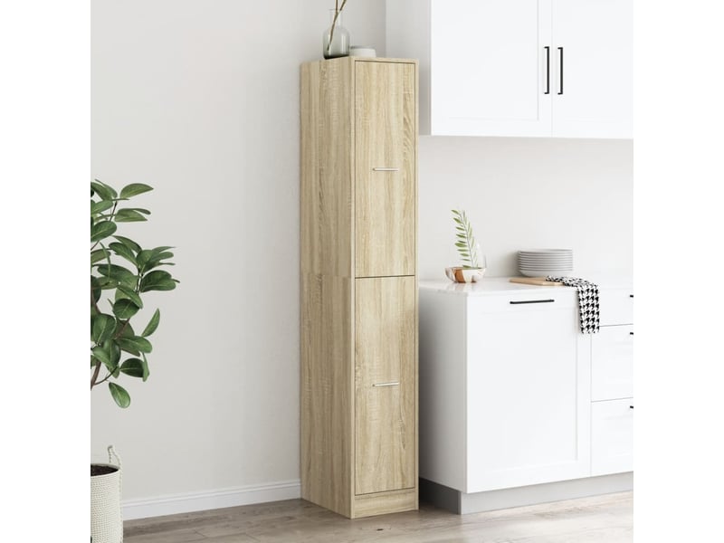  Meuble de rangement, armoire d'apothicaire chêne sonoma bois d'ingénierie  - Conforama C