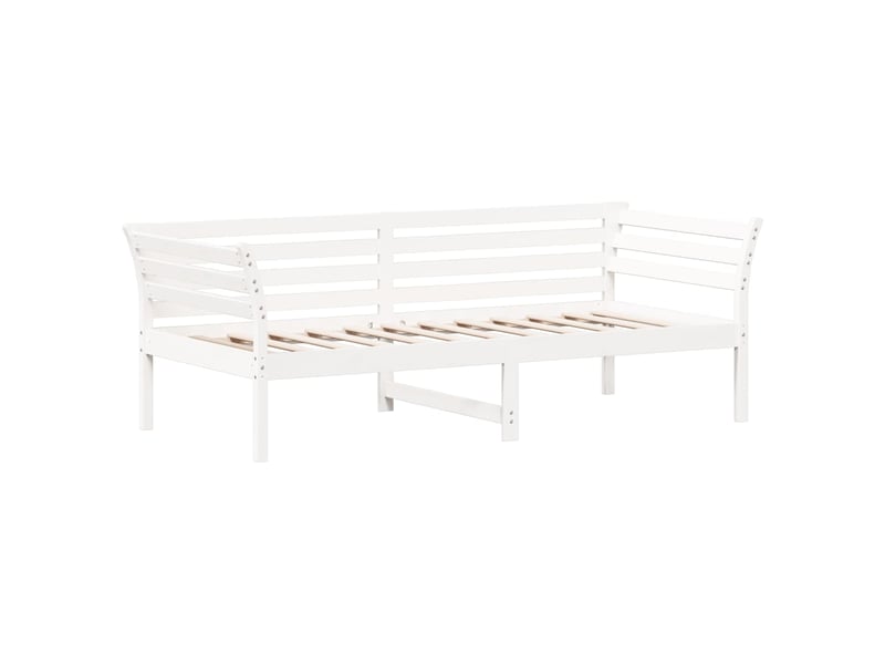  Lit simple- lit adulte -  lit de jour sans matelas blanc 80x200 cm bois de pin massif  - Conforama B
