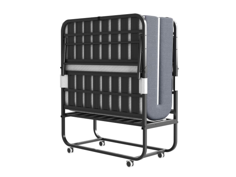  Lit pliant 190×96 cm - matelas mémoire de forme 9,5 cm - lit d'appoint portable, cadre métal robuste - montage sur place  - Conforama D