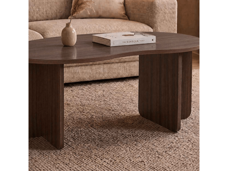  Table basse avec plateau organique l110 cm - moss  - Conforama C
