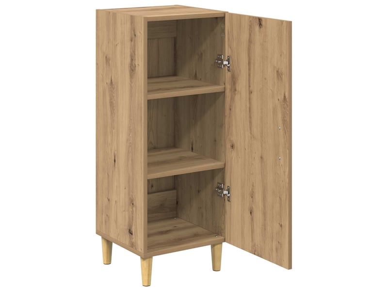  Buffet - bahut - meuble de rangement chêne artisanal 34,5 x 34 x 90 cm bois d'ingénierie  - Conforama E