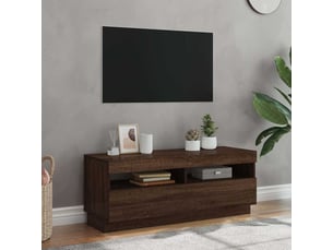 Meuble tv coloris marron 100 cm <strong></strong>  <strong></strong>