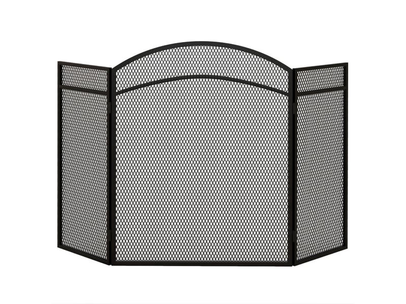  Pare-étincelles élégant pour cheminée, pliable, revêtu, noir, 96 x 60 cm  - Conforama A