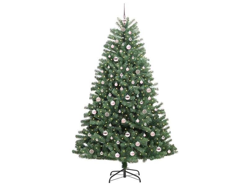 Sapin de noël - arbre de noël artificiel à branches articulées vert 210 cm - Conforama C