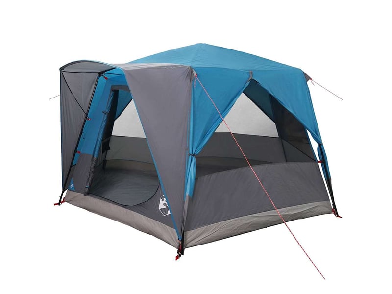  Tente de camping 5 personnes 5 personne bleu et gris  - Conforama A