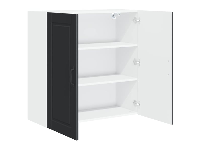Meuble mural de cuisine, armoire de cuisine noir 80x31x80cm bois d'ingénierie shl2229 - Conforama E