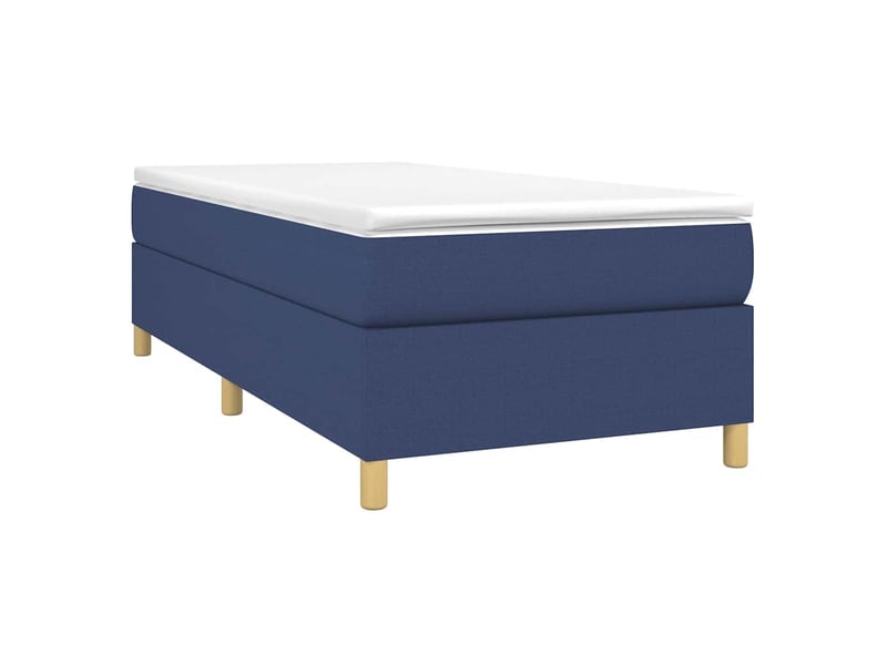  Lit simple- lit adulte -  cadre de lit à lattes bleu 80x200 cm tissu  - Conforama B