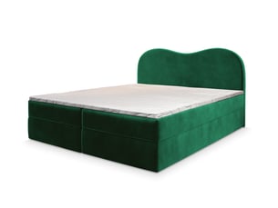 Lit avec rangement 180x200 cm <strong>MASSENO</strong>  <strong></strong> coloris vert