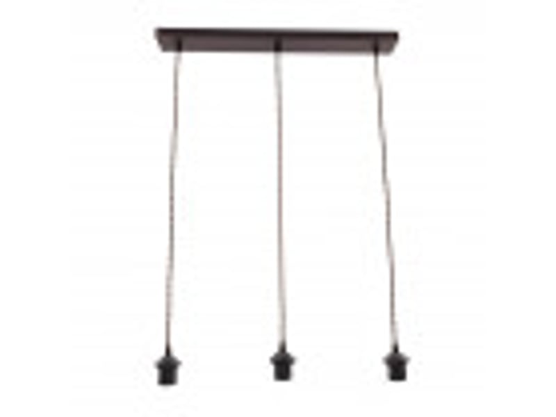 Armature de rampe de plafond fabrilamp nia marron 3 x e27 réglable 15-105 cm 60x6 cm 201293R02 - Conforama B
