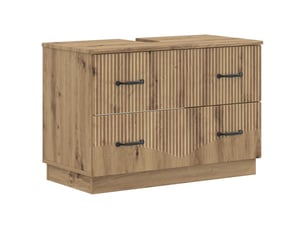Meuble sous lavabo de salle de bain hoorn chêne artisanal cf64907