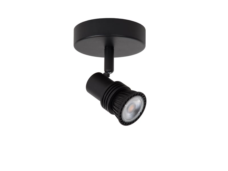 Plafonnier applique murale 1xgu10 40 w noir - lucide - kianti  - Conforama B
